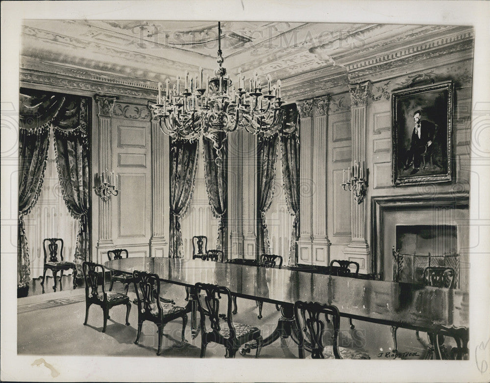 Press Photo State dining house at White House. - Historic Images