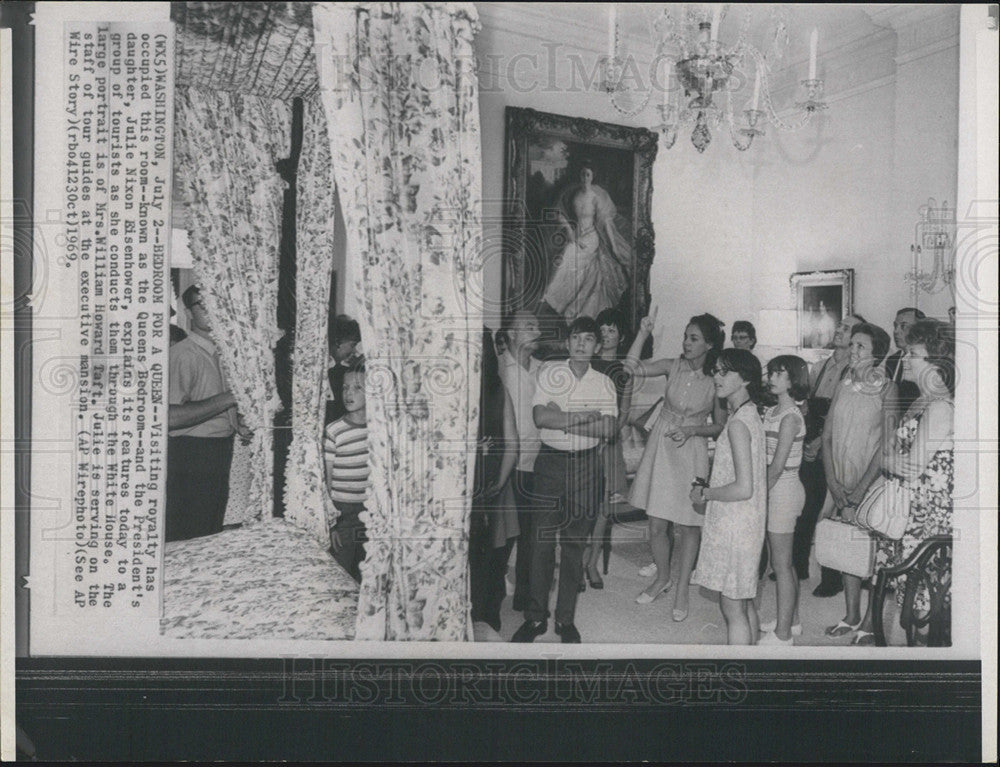 1969 Press Photo Interior of the White House. - Historic Images