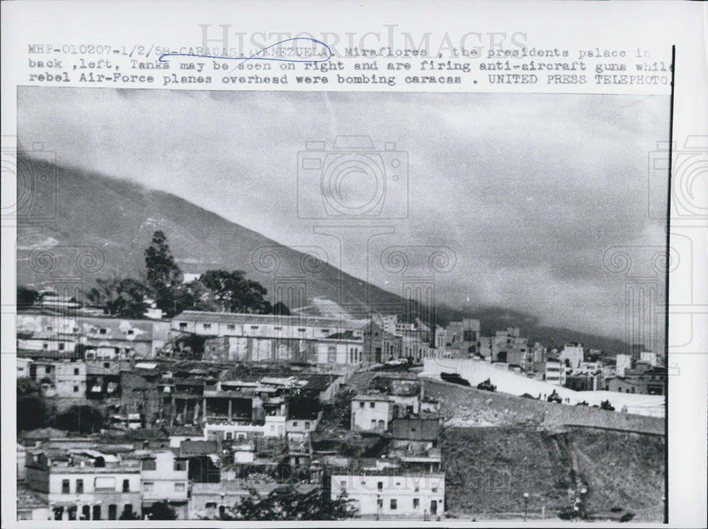 1958 Press Photo Miraflores President&#39;s Palace - Historic Images