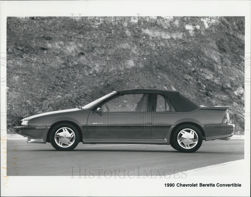 1990 Press Photo Chevrolet Beretta Convertible Automobile 1990 Model - Historic Images