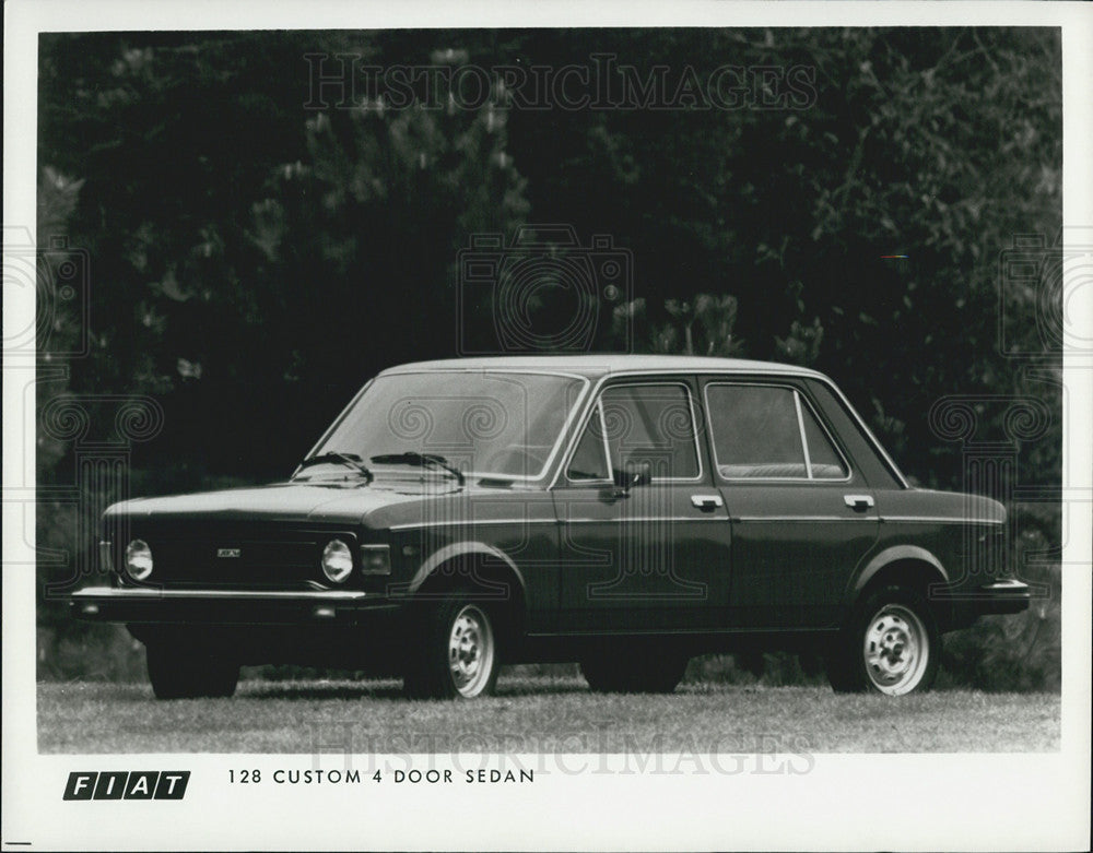 1976 Press Photo Fiat 128 Custom Four Door Sedan Automobile - Historic Images