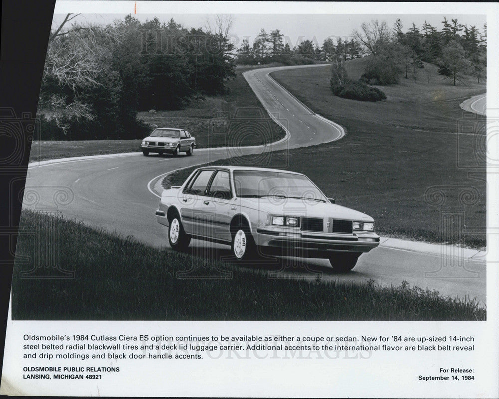 1984 Press Photo Oldsmobile Cutlass Ciera ES - Historic Images