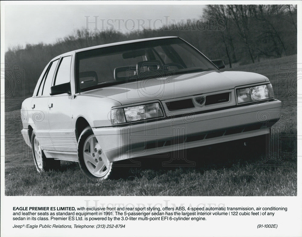 1990 Press Photo Copy Eagle Premier ES Limited 4 Speed Jeep/Eagle - Historic Images