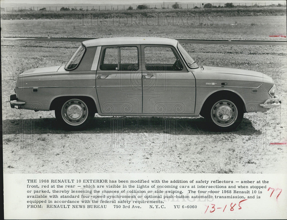 1967 Press Photo 1968 Renault 10 Exterior model - Historic Images