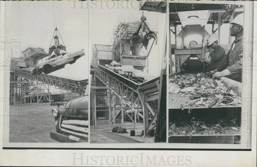 1967 Press Photo Automobile Shredding Machine - Historic Images