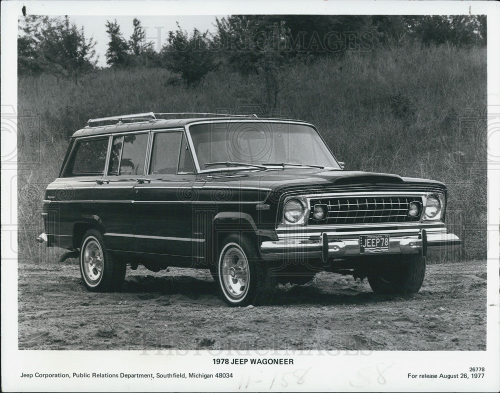 1976 Press Photo 1978 Jeep Wagoneer - Historic Images