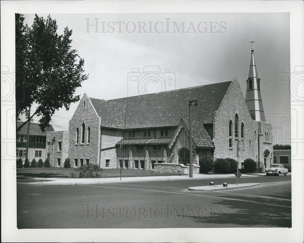 1965 Press Photo Pentecost Lutheran Church Milwaukee Wisconsin Exterior - Historic Images