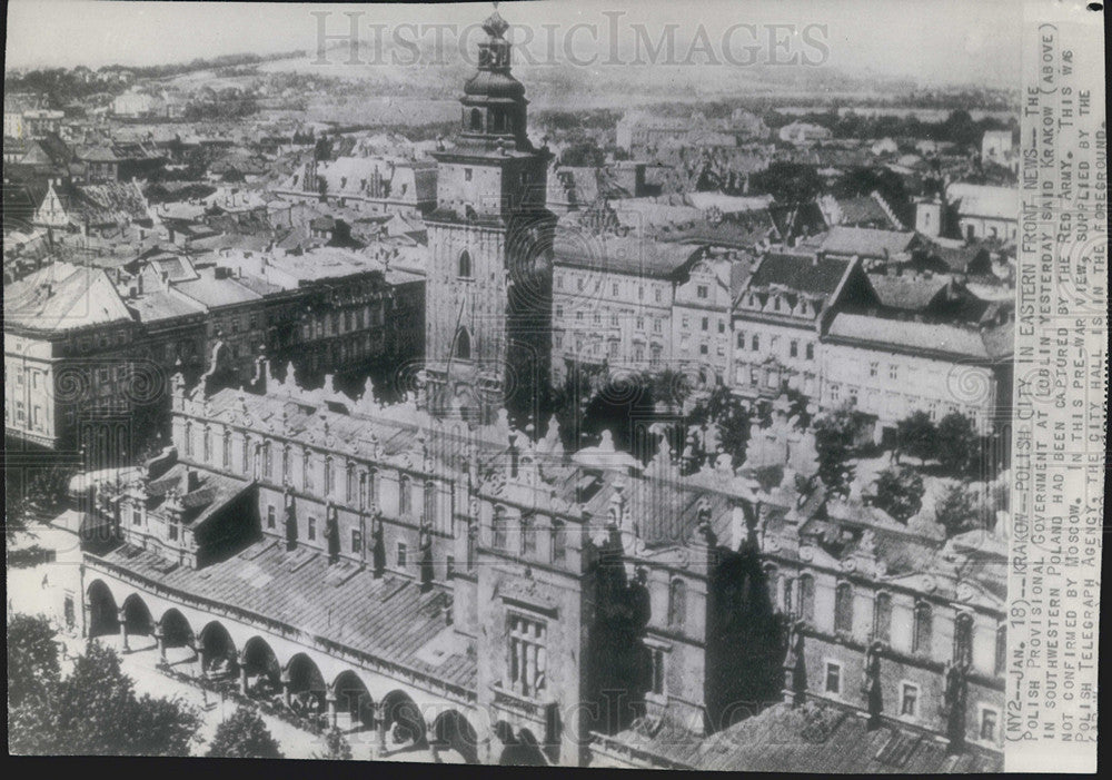 1945 Press Photo Krakow - Historic Images