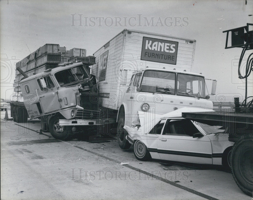 1980 Press Photo accident at the Skyway bridge - Historic Images