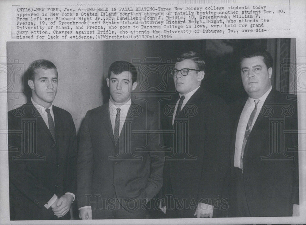 1966 Press Photo Richard Height Jr, John Bridge, William Frezza - Historic Images