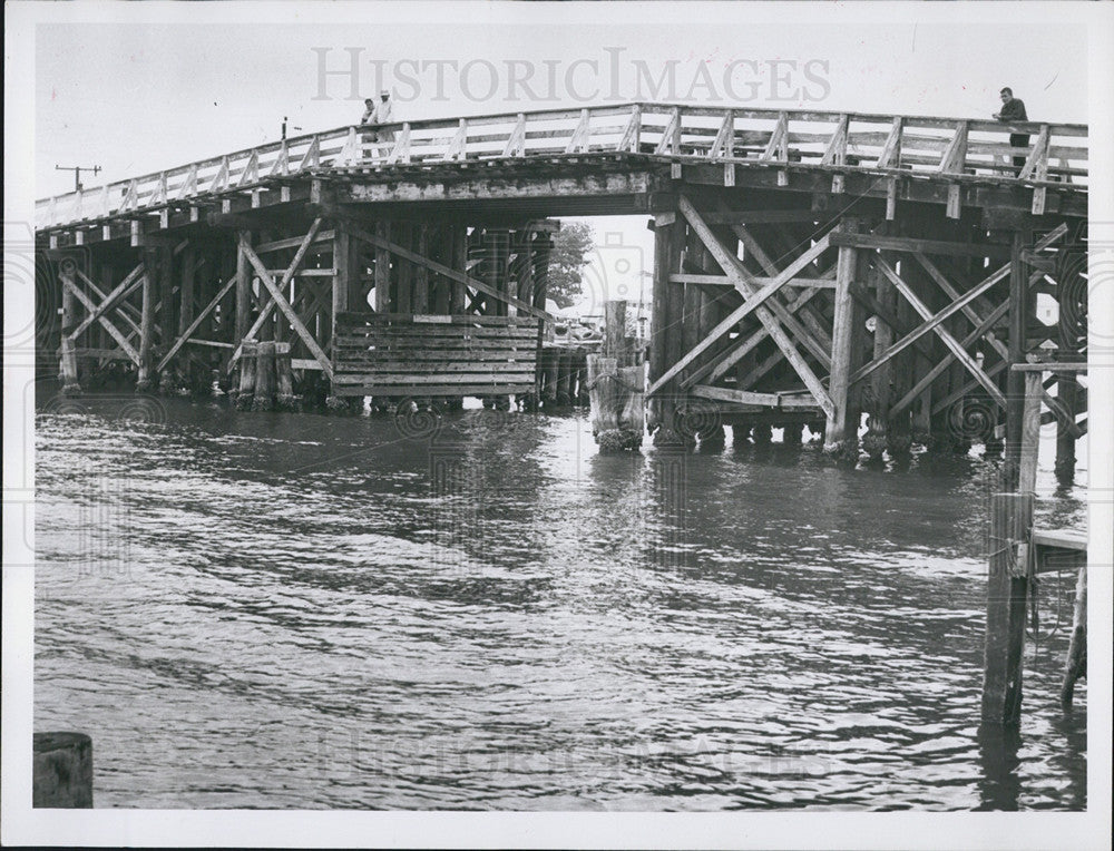 1957 Press Photo Snead Island Bridge - Historic Images