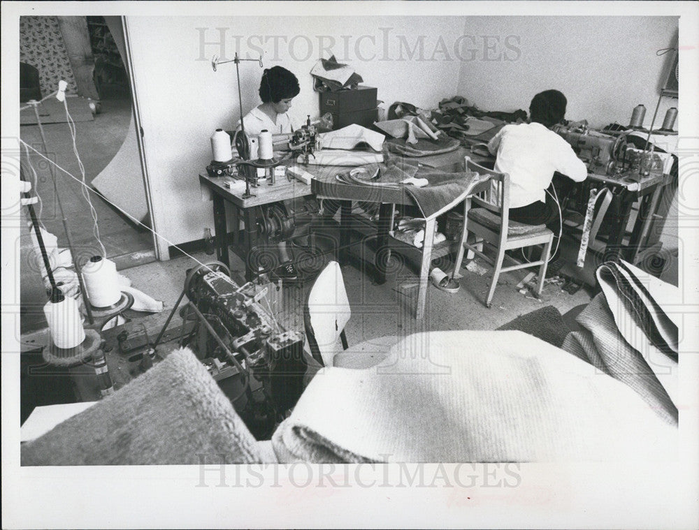 1967 Press Photo Kennedy Brothers Work, Storage Area - Historic Images