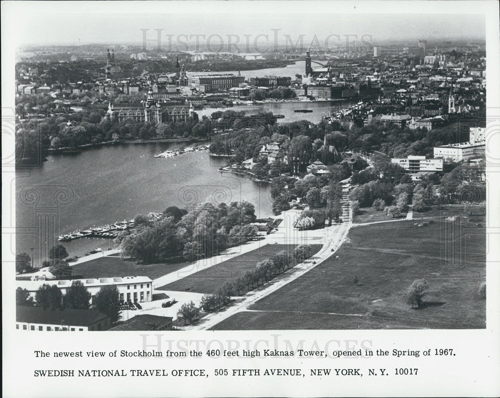 1972 Press Photo Overhead View Stockholm Sweden - Historic Images