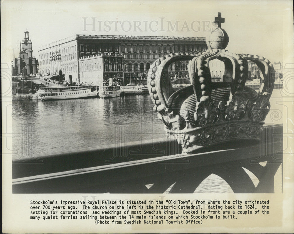 1984 Press Photo Stockholm&#39;s Royal Palace in Old Town Originated 700 years ago - Historic Images