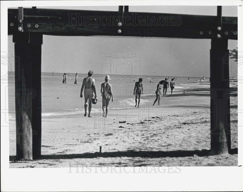 1980 Press Photo After School Starts, Beaches Empty in Florida - Historic Images