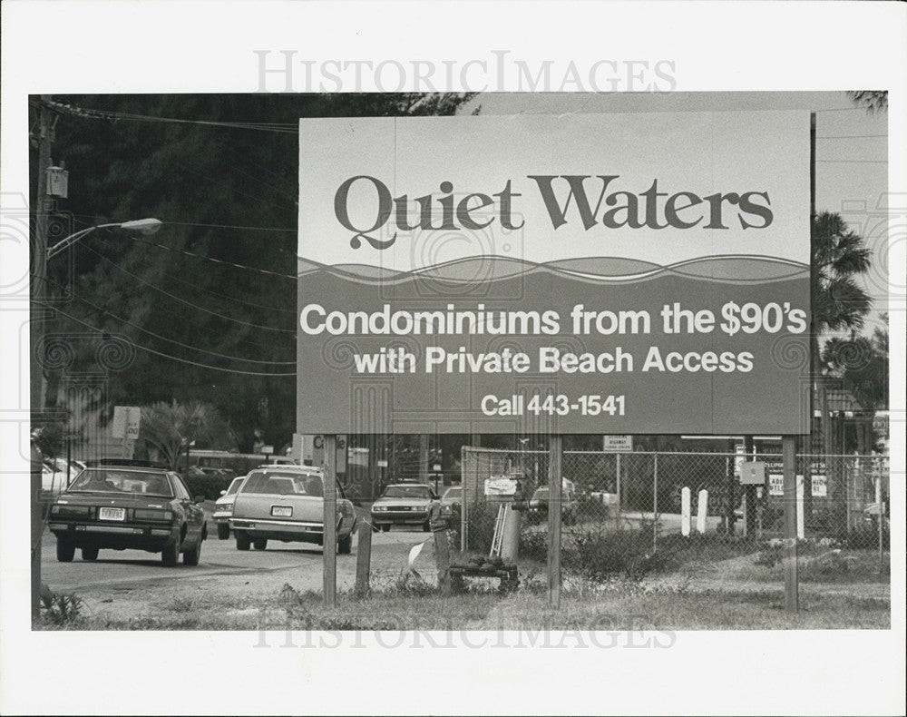 1981 Press Photo Advertisement, Quiet Waters Condominiums - Historic Images