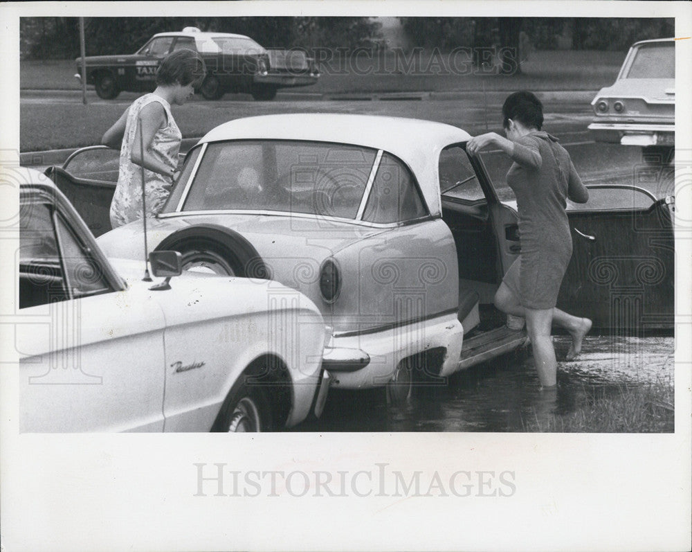 1968 Press Photo St Petersburg Streets Flooding - Historic Images