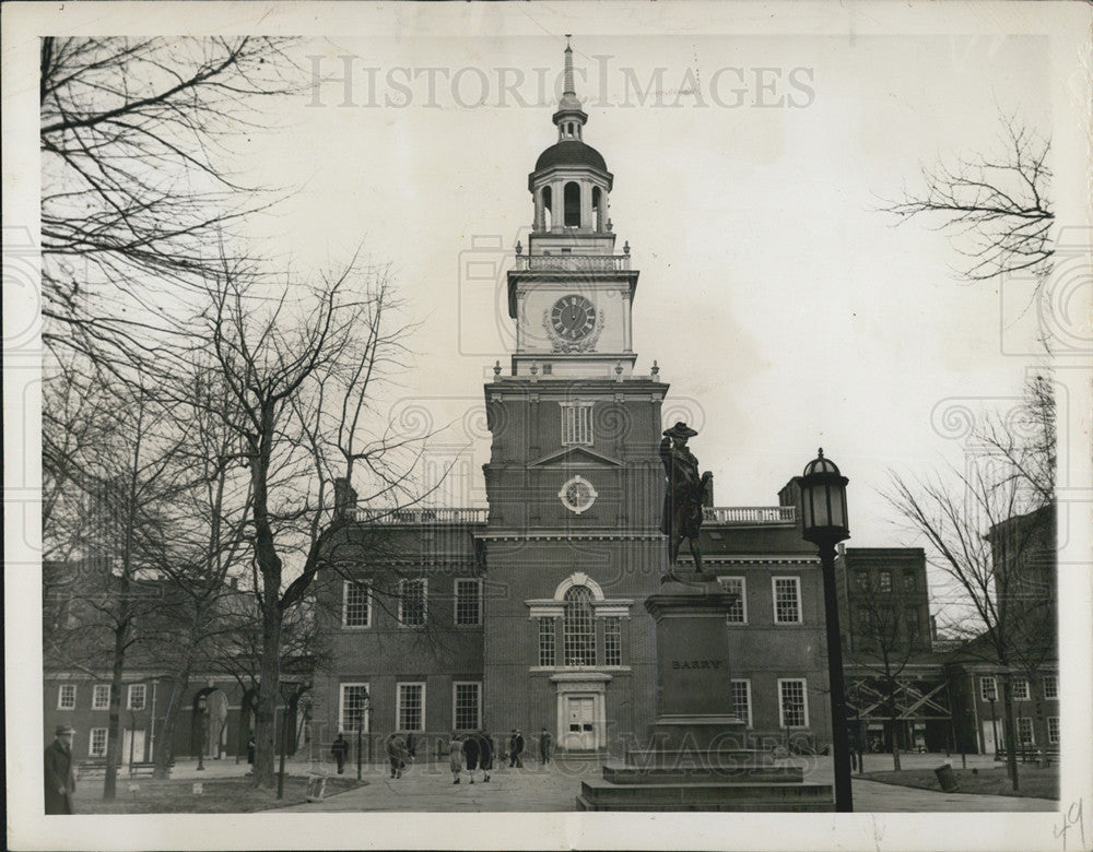 Press Photo Independence Hall, Philadelphia - Historic Images