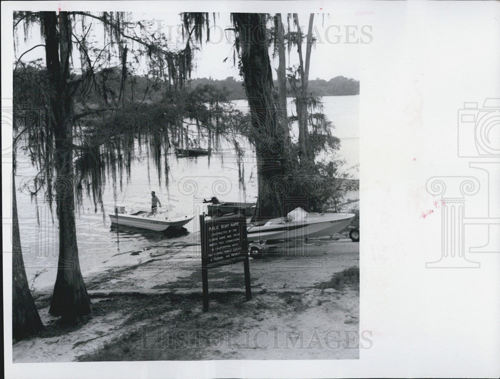 1970 Press Photo Silver Lake, Withlacoochee River, Croom Wildlife Management - Historic Images