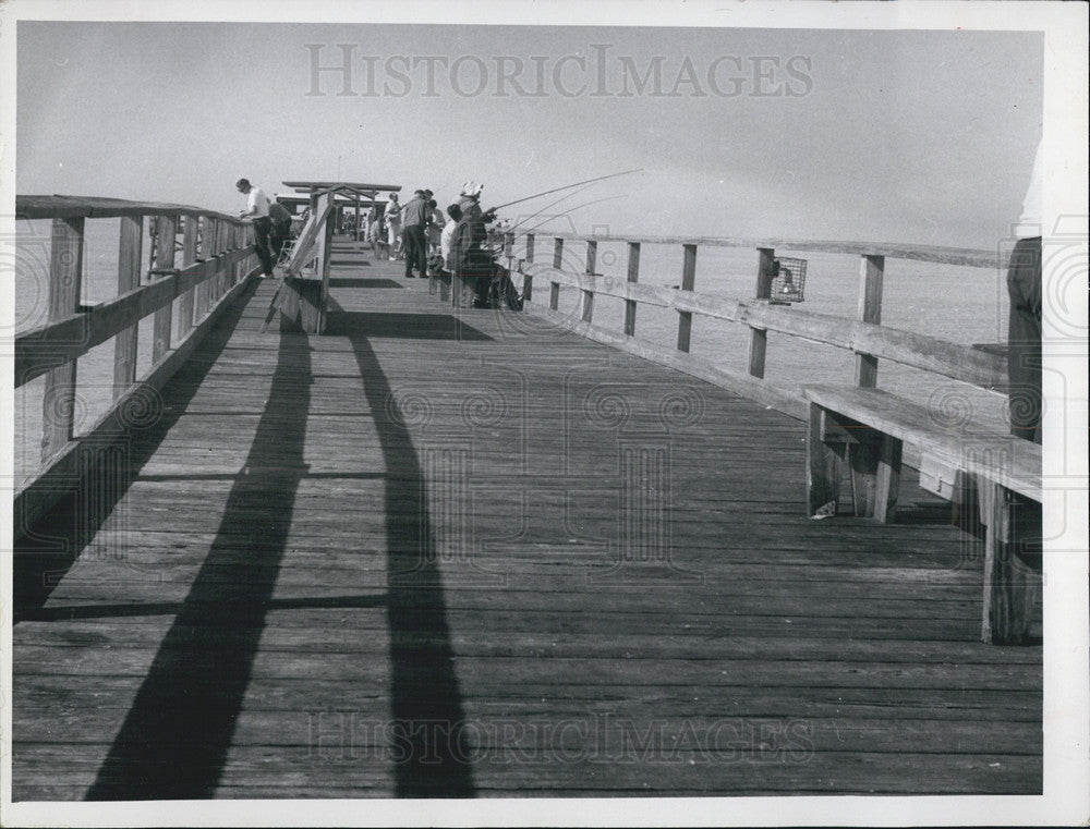 1969 Press Photo Big Indian Rocks Pier Suncoast&#39;s 1st Fishing Pier - Historic Images