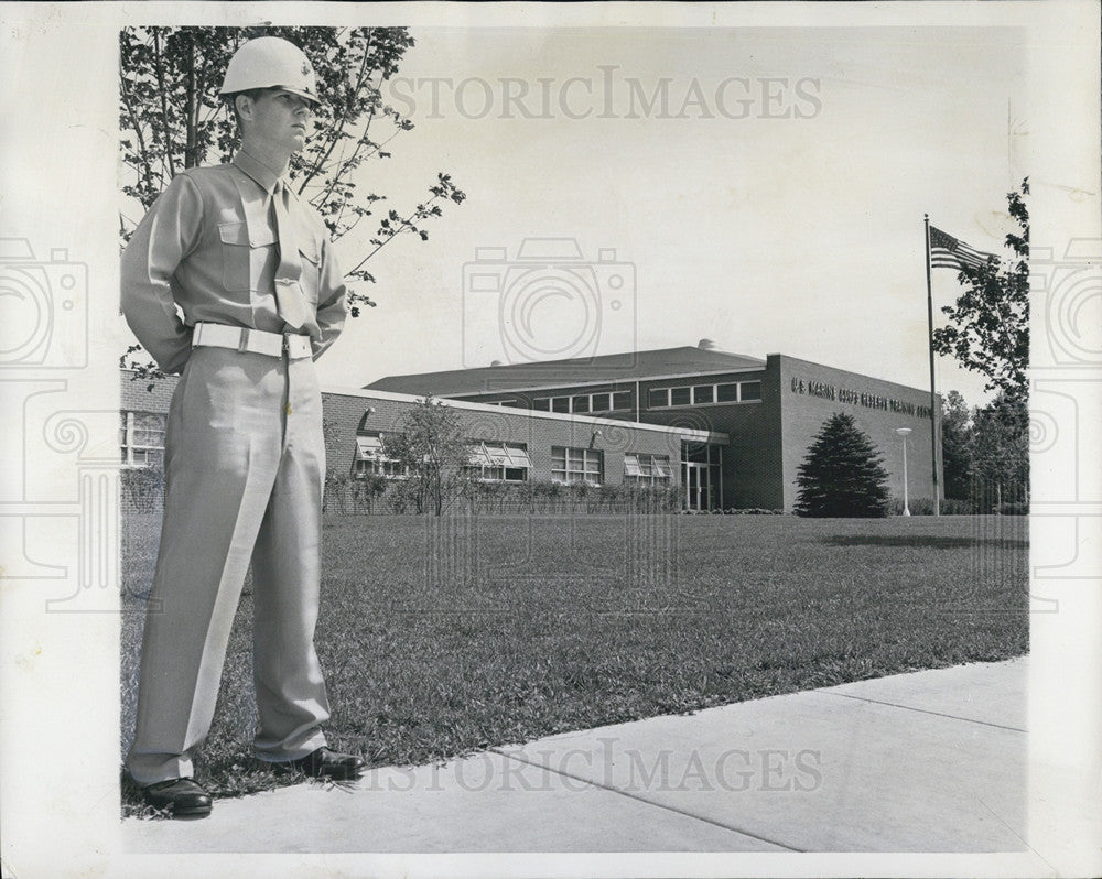 1961 Press Photo Marines Find Home at the Marine Training Center - Historic Images