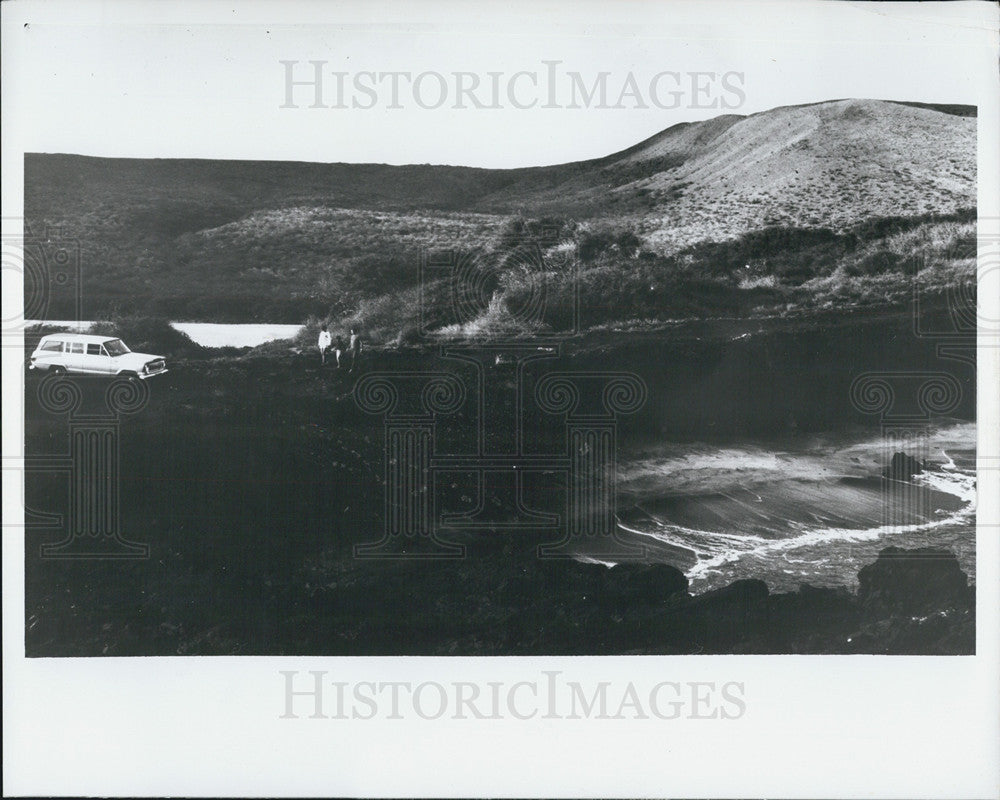 1972 Press Photo View Of Beaches On Lanai In The Hawaiian Islands - Historic Images