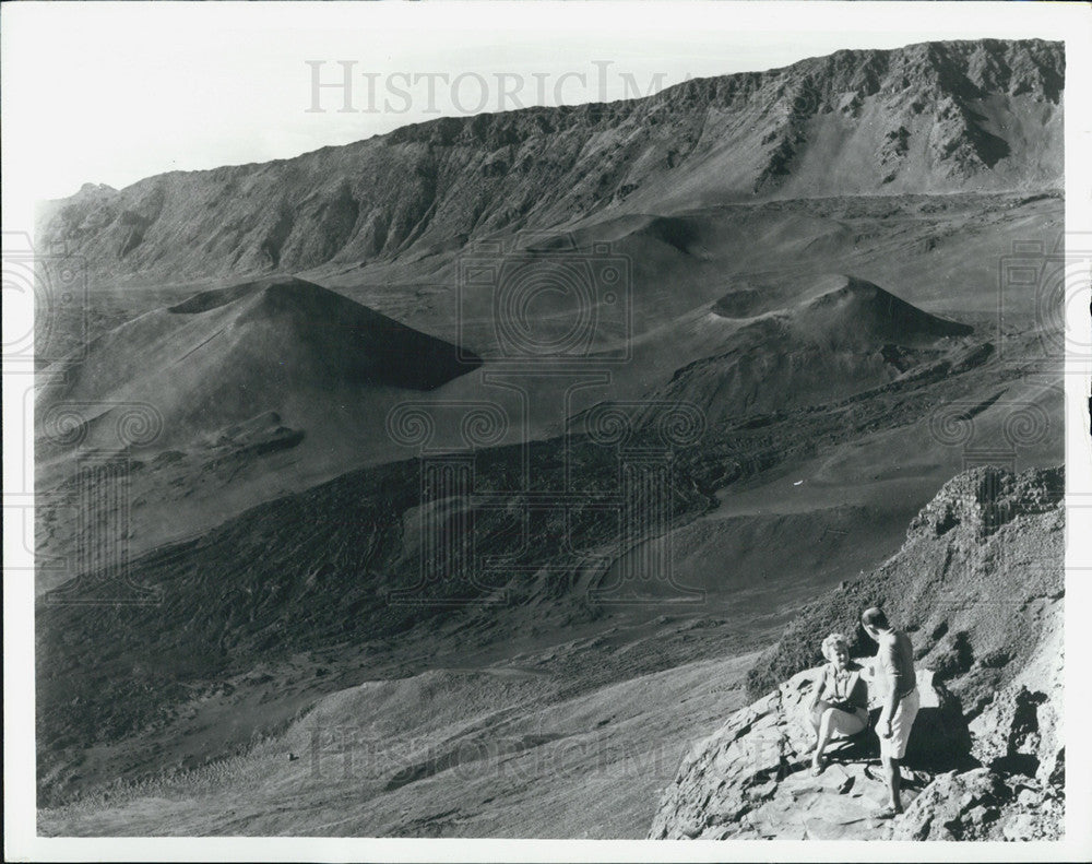 Press Photo Haleakala Crater Maui Island - Historic Images