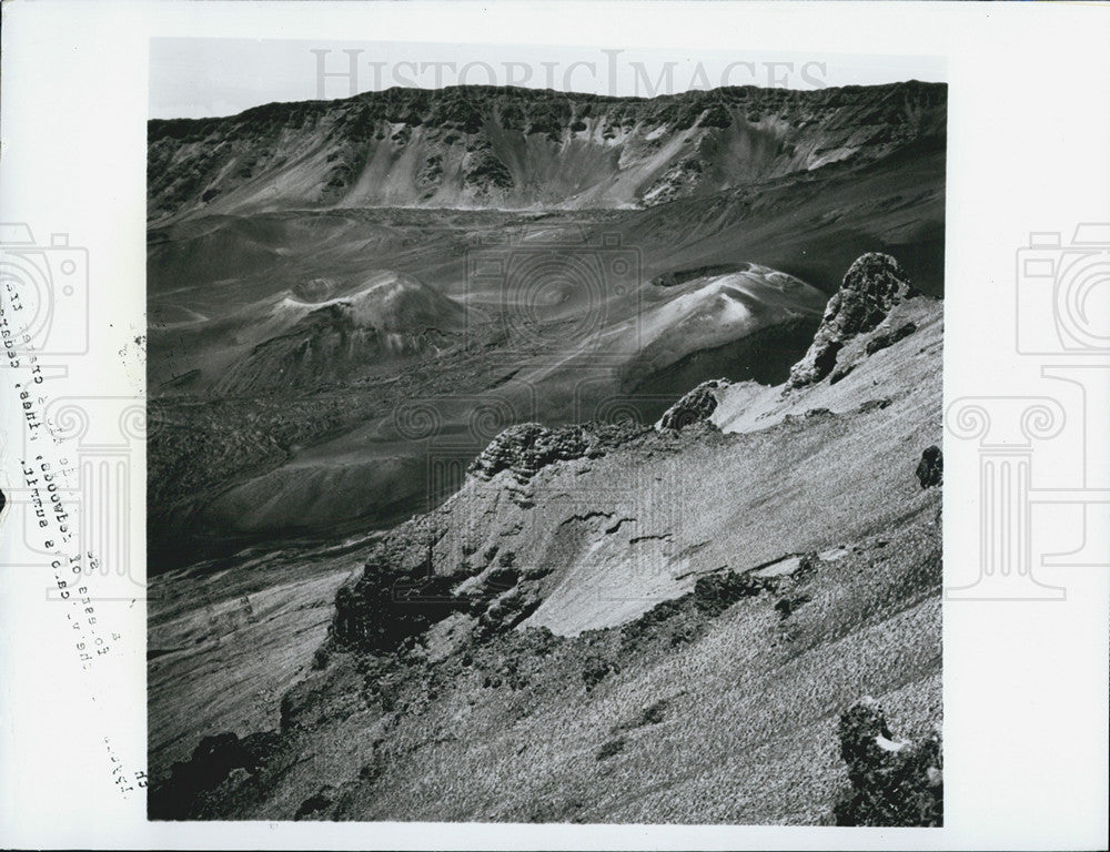 1974 Press Photo Haleakala Volcano Maui - Historic Images