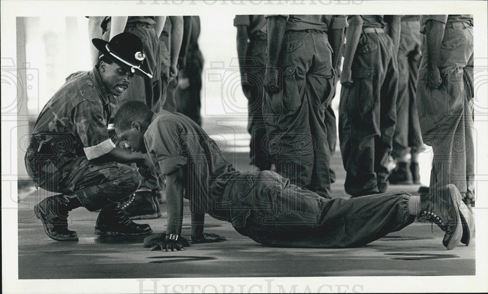 1987 Press Photo trainee IMPACT Lousiana&#39;s Hunt Correctional Facility - Historic Images