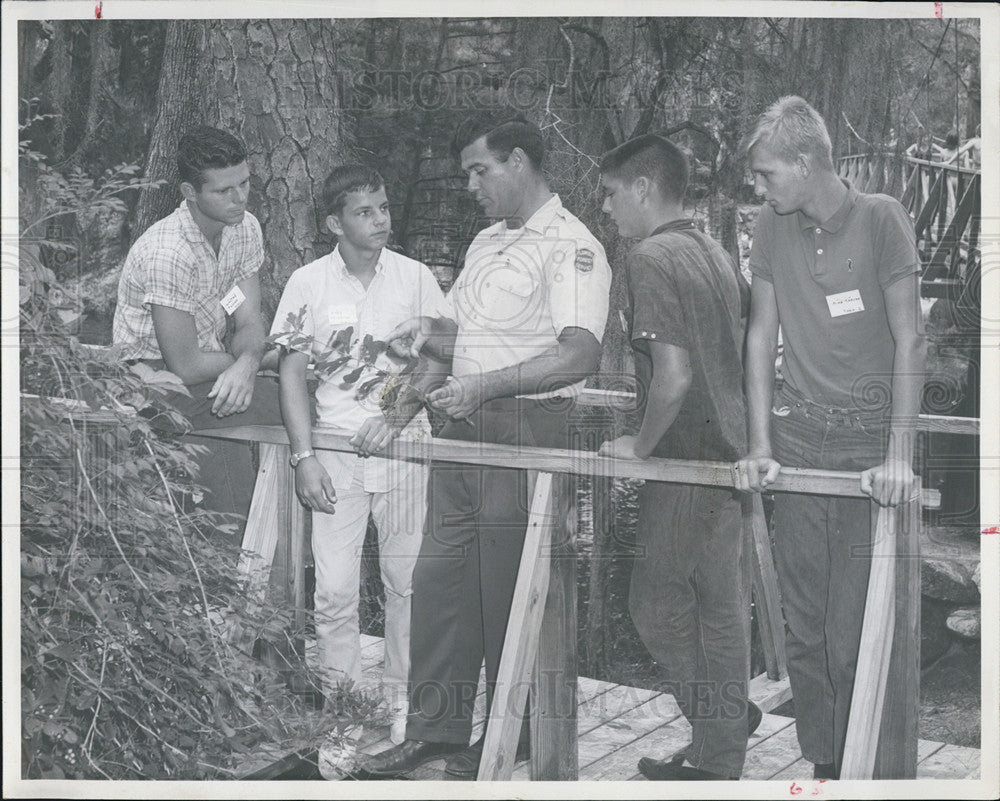 1964 Press Photo Forester Jack Brodhabe, Walter Fuller Jr, Eddie Murrhee - Historic Images