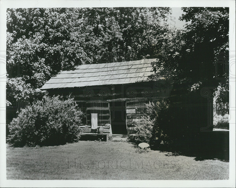 Press Photo Replica of Abraham Lincoln&#39;s Homestead - Historic Images