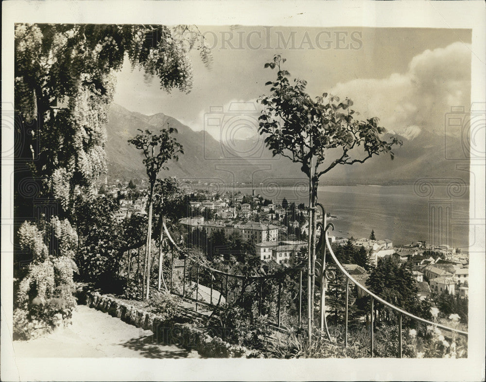 1932 Press Photo Pardise in Locarno,Switzerland. - Historic Images