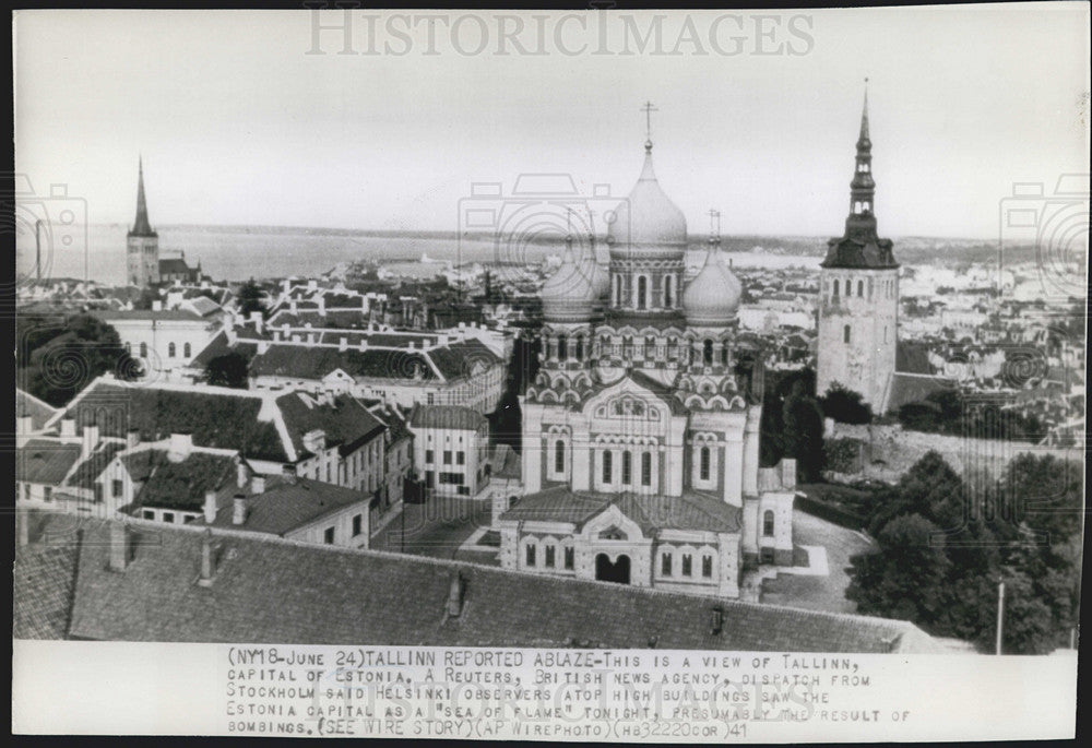 1941 Press Photo Tallinn Capital Estonia - Historic Images