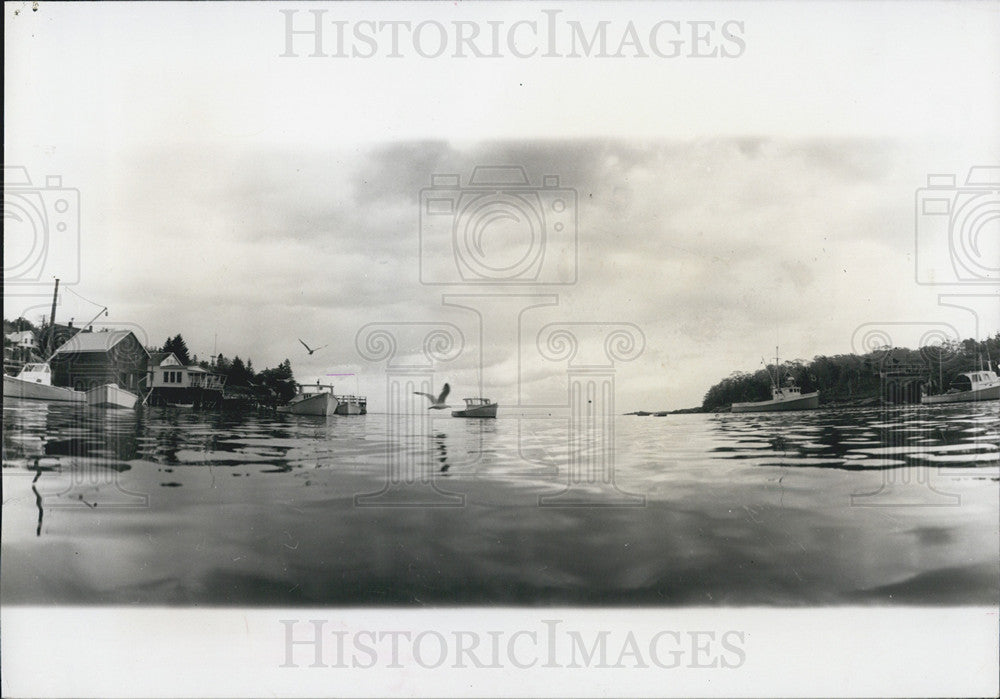 1965 Press Photo New Harbor, Maine Coast - Historic Images