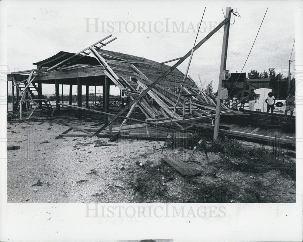 1979 Press Photo Wind Damage St Petersburg William Ford House - Historic Images