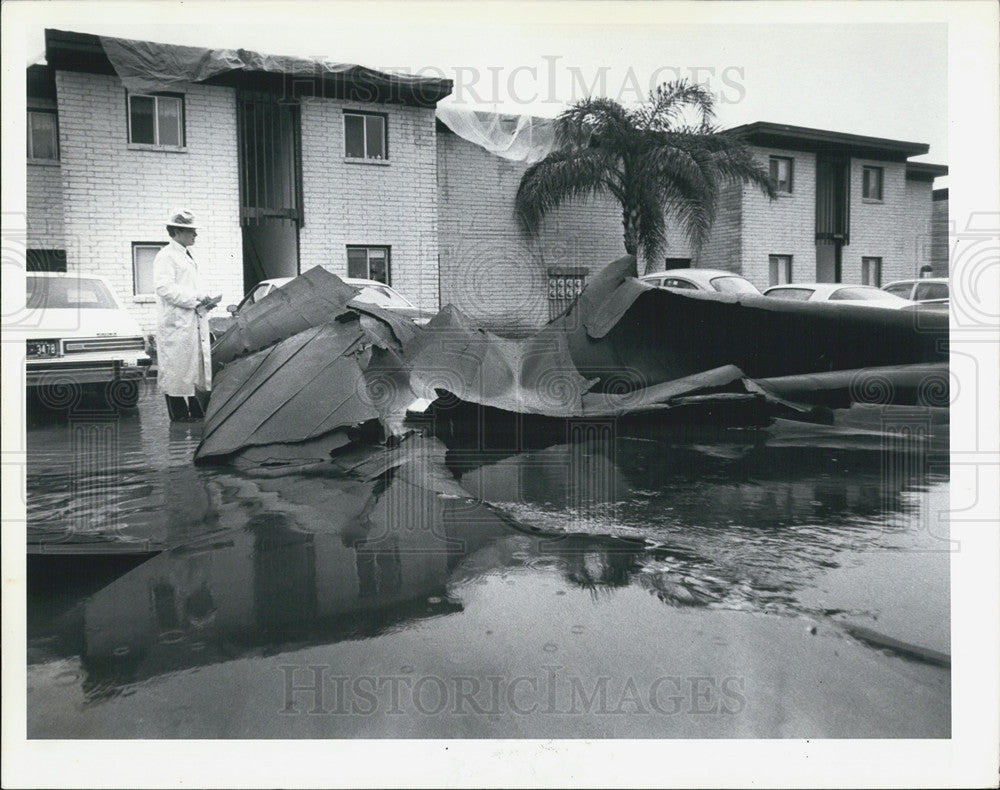 1979 Press Photo Wind Damage Floods St Petersburg - Historic Images