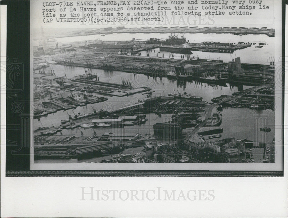 Press Photo Port of Le Havre - Historic Images