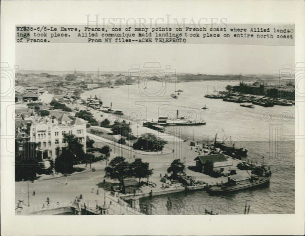 Press Photo Port of Le Havre - Historic Images