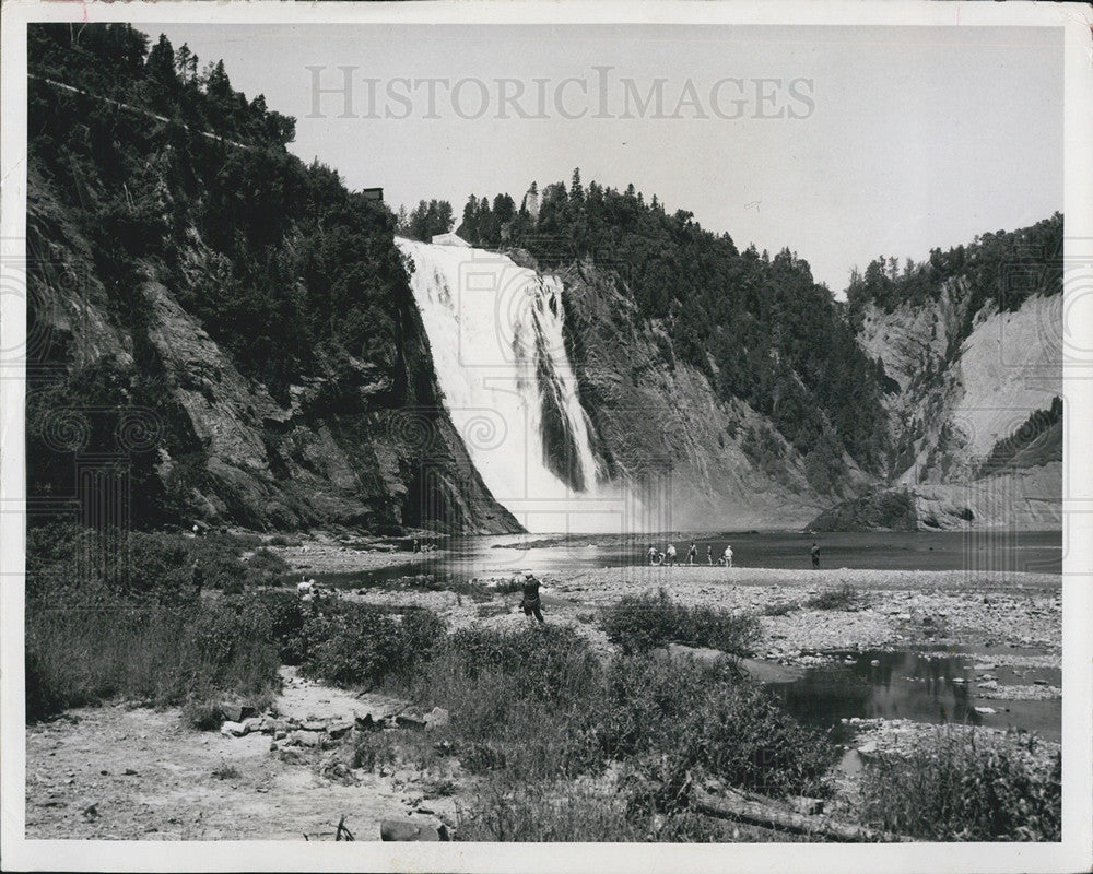 1968 Press Photo Forntmorency River in Quebec Canada - Historic Images