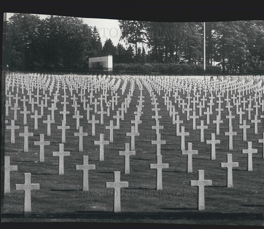 1984 Press Photo American Cemetery in Luxembourg - Historic Images