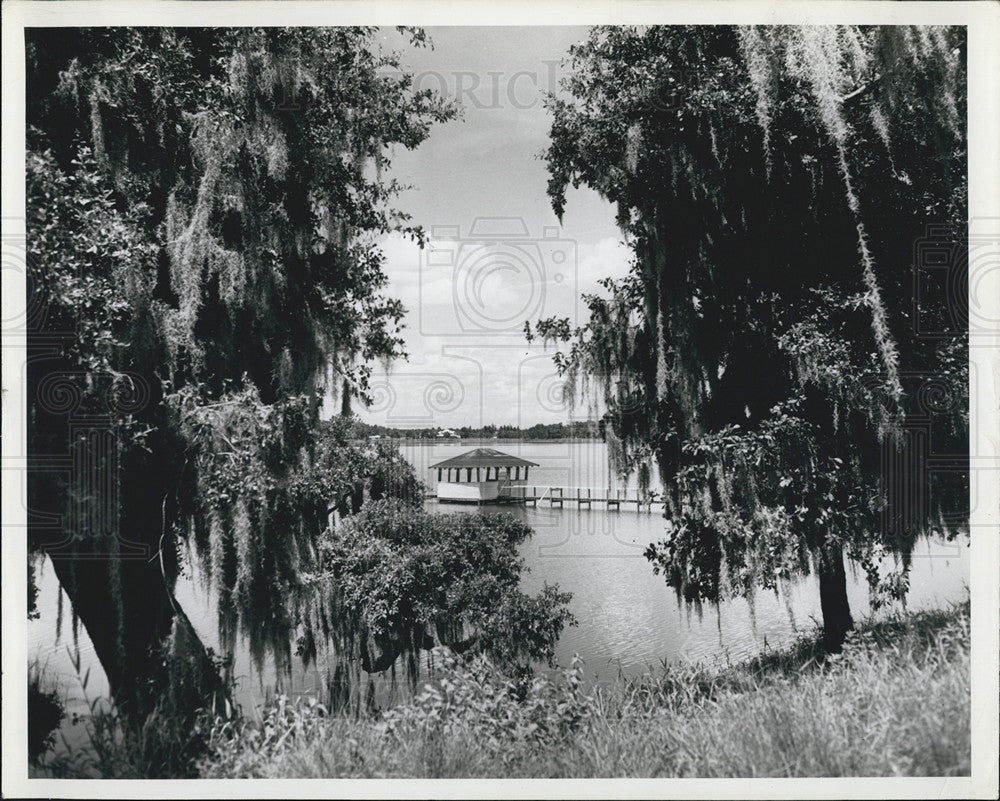 Press Photo Lake Holligsworth Lakeland Florida - Historic Images