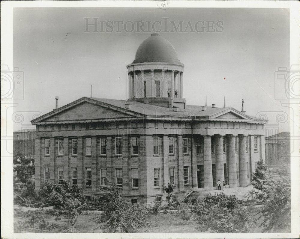 1961 Press Photo The Old State Capitol, now Sangamon County Courthouse - Historic Images