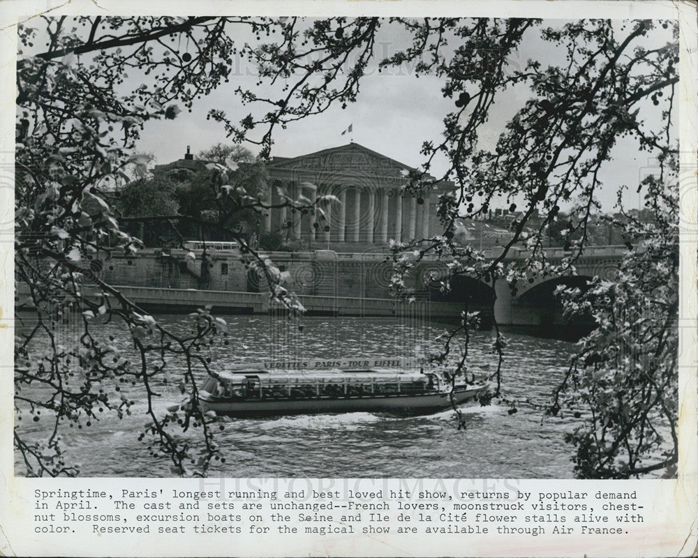 1981 Press Photo River Seine in Paris - Historic Images