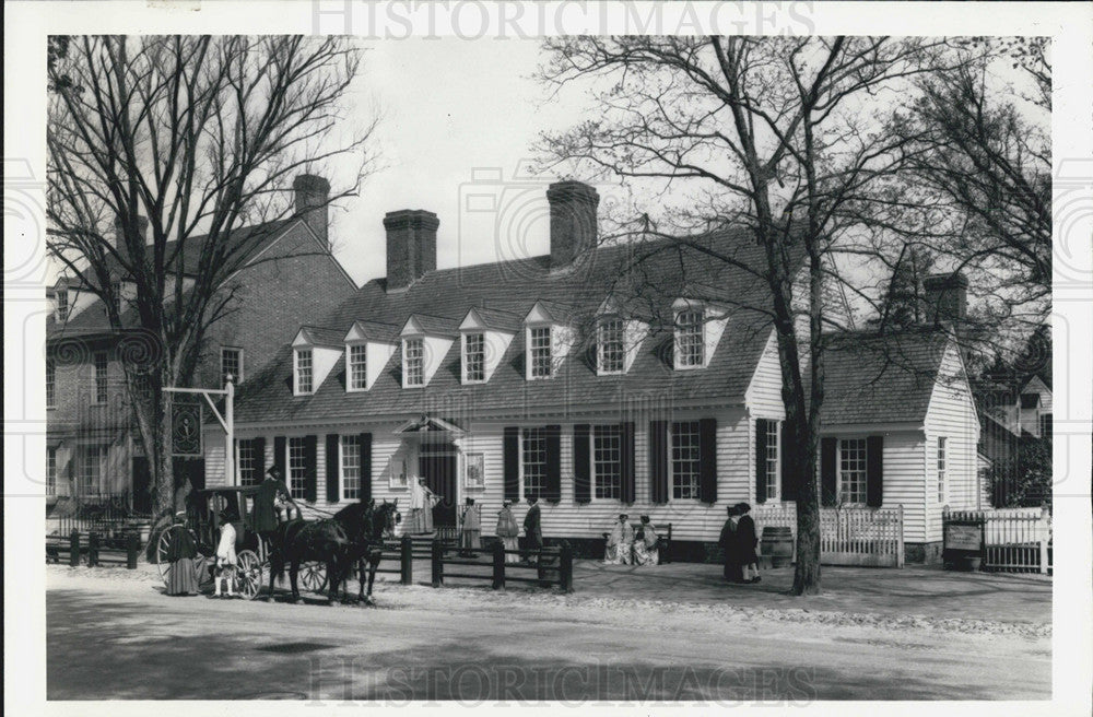 Press Photo The Raleigh Tavern at Williamsburg, Virginia - Historic Images