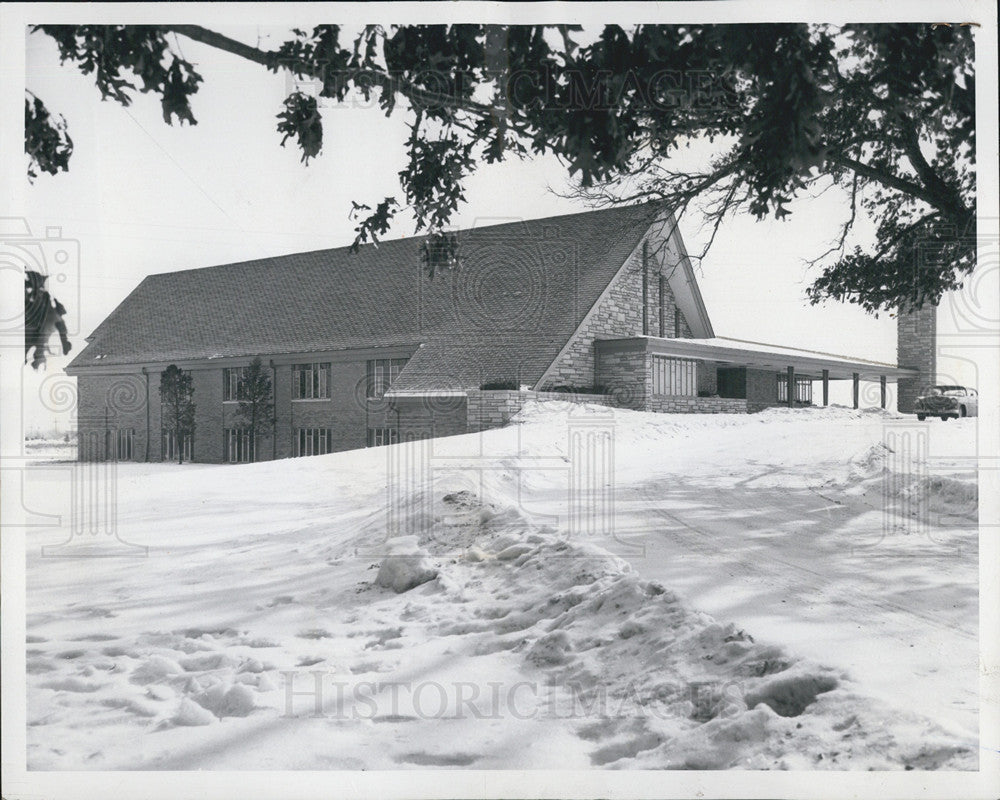 1959 Press Photo Evangelical Lutheran Church Of The Good Shepherd In Chicago - Historic Images