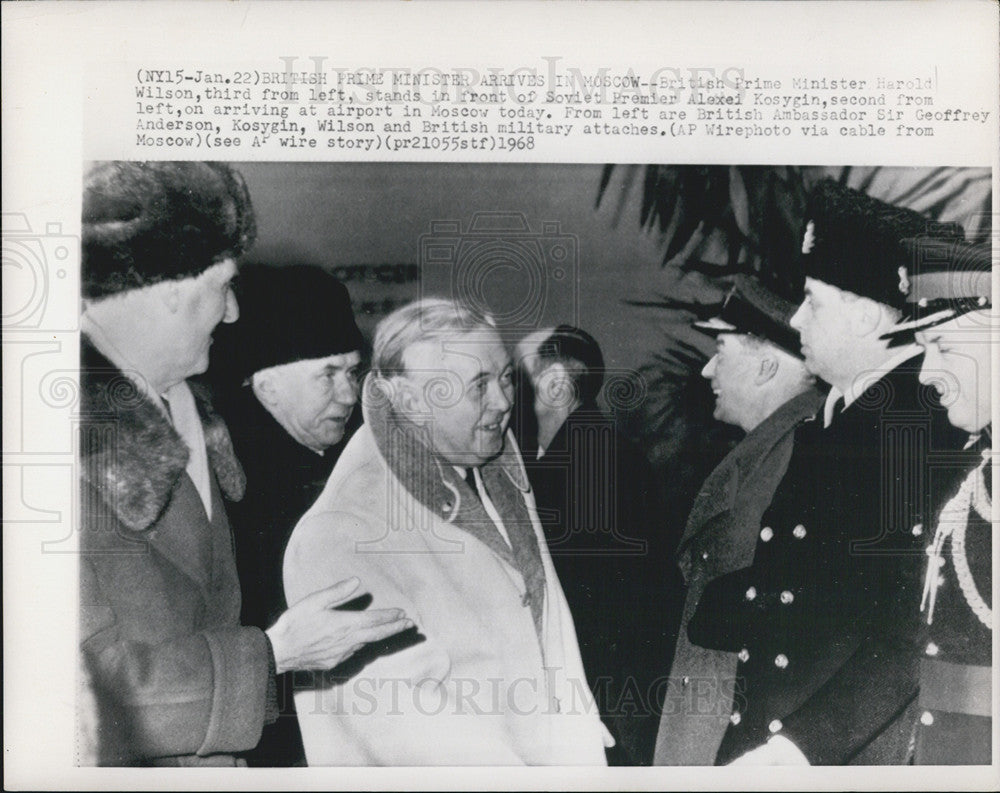 1968 Press Photo British premier Harold Wilson - Historic Images