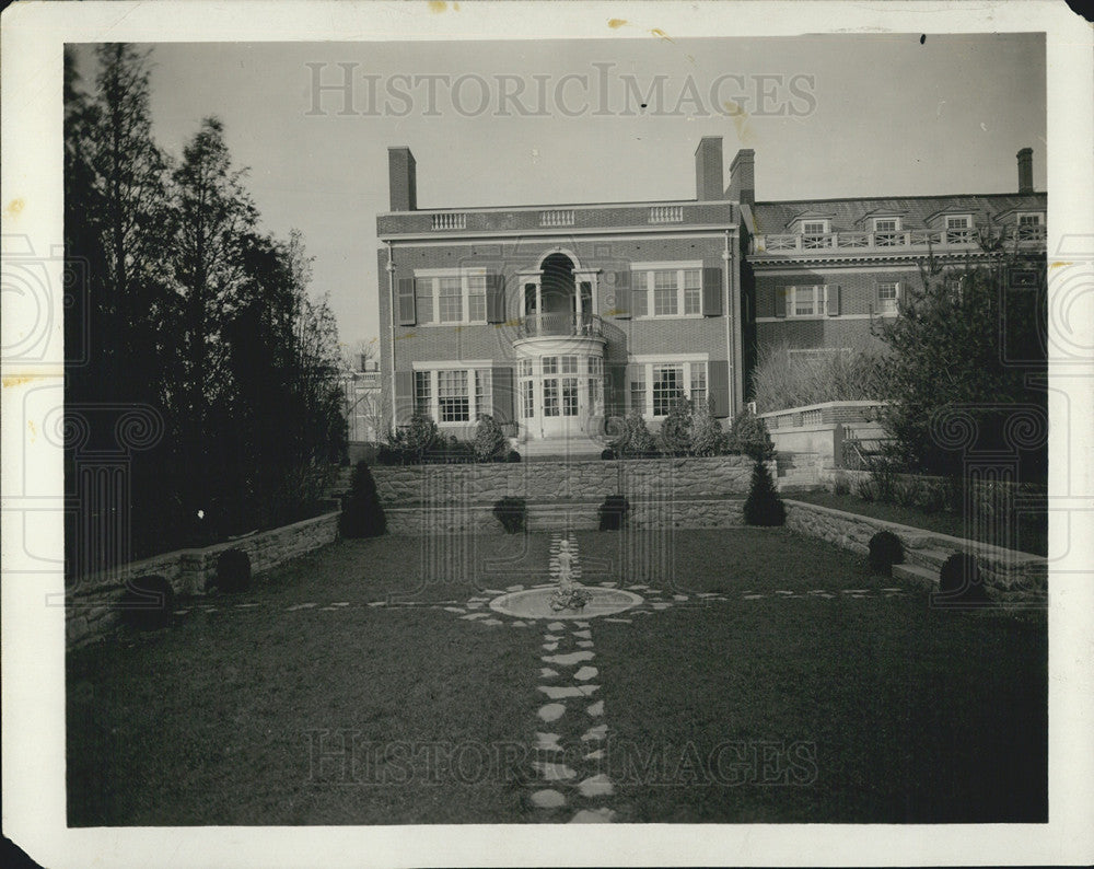 1924 Press Photo Woodrow Wilson Home - Historic Images
