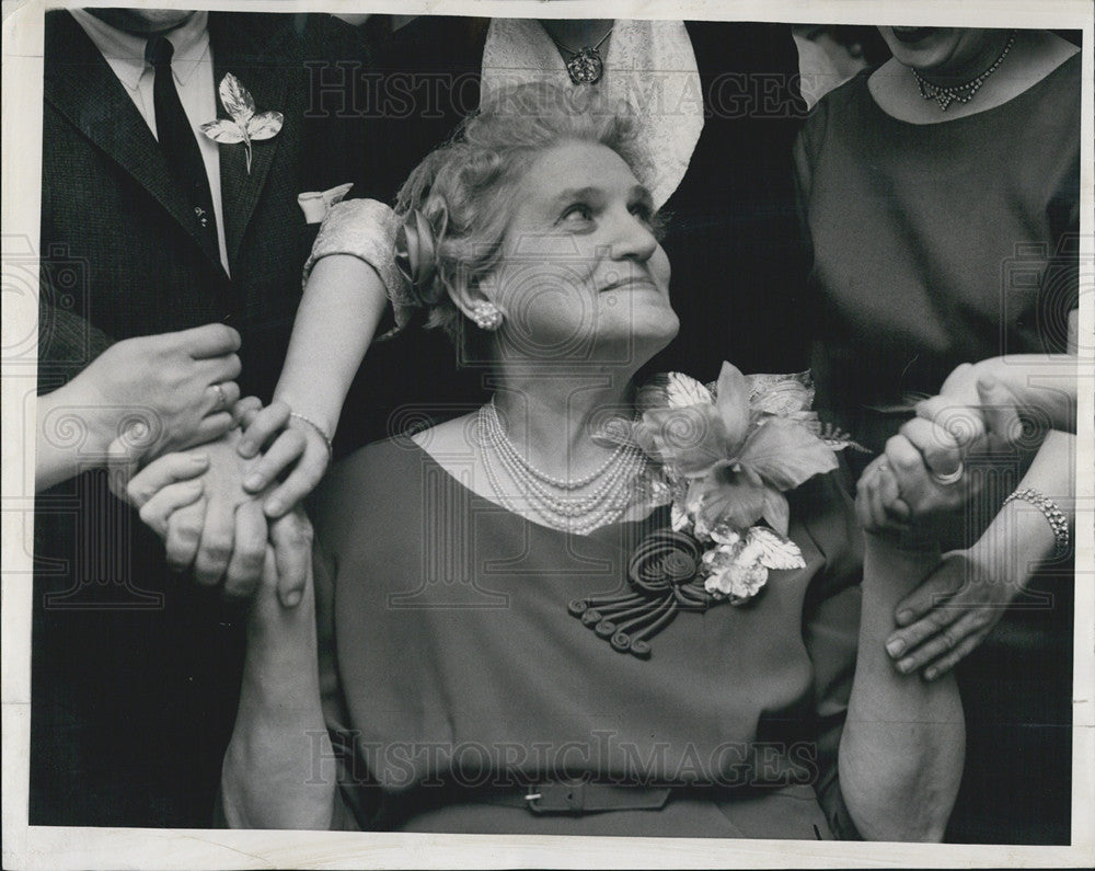 1963 Press Photo 25th Anniversary Of Marshall Sqr Chgo Boys Club-Mrs Fred Will - Historic Images