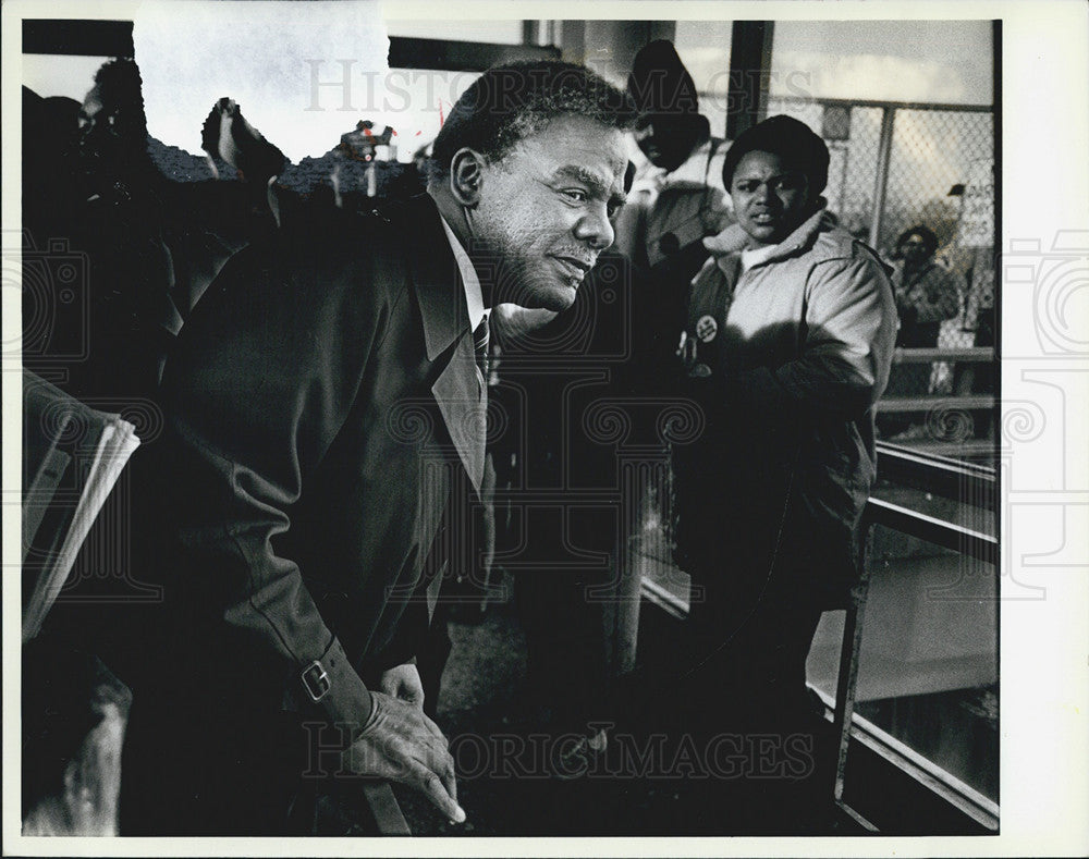 Press Photo Harold Washington Election Campaign mayor - Historic Images
