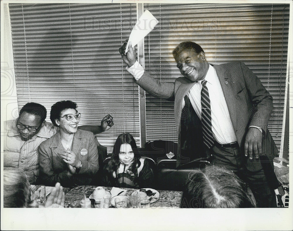 1983 Press Photo Mayoral Candidate Harold Washington - Historic Images